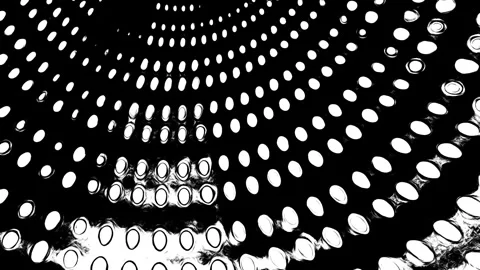 Sci-Fi Black and White Laser Dot Effect Stock Footage 304368626