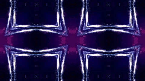 Sci-fi blue background of luminous particles that form curves, surfaces, complex Stock Footage 110513603