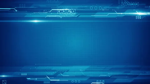 Sci-fi blue technological presentation background Stock Footage 209510984