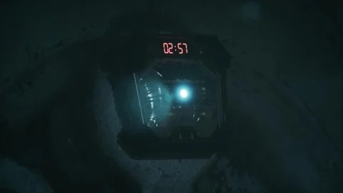 The sci-fi bomb countdown timer 04 Stock Footage 249508098