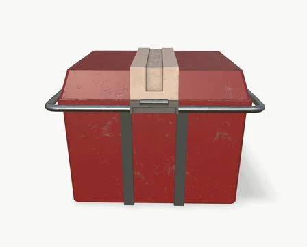 Sci fi box food container 3d-illustration 3d-rendering イラスト素材