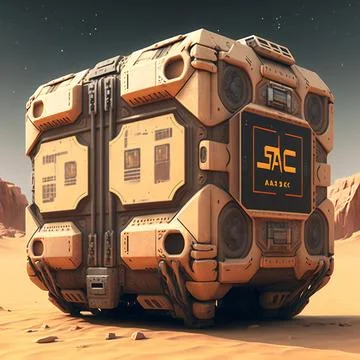 Sci Fi Box Illustrazione stock