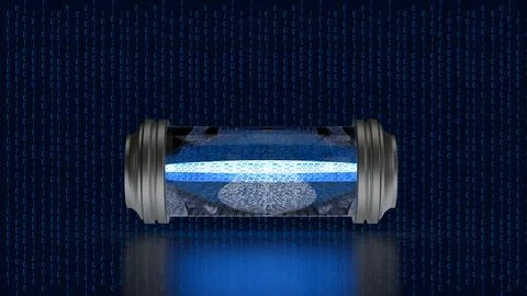 The Sci fi capsule for Technology or Abstract concept 3d rendering Stock Photos