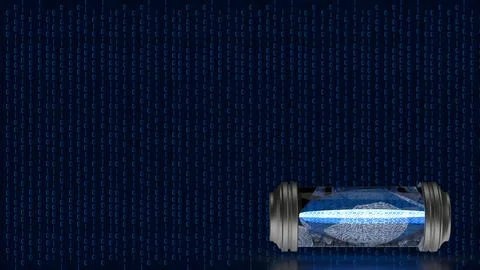 The Sci fi capsule for Technology or Abstract concept 3d rendering Stock Photos