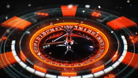Sci Fi Casino Roulette Loop Stock Footage 103573077