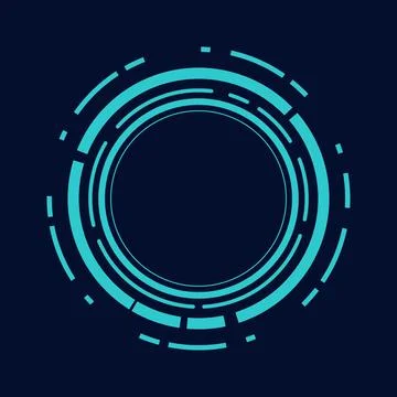 Sci fi circle frame modern user interface element Technology futuristic Stock Illustration