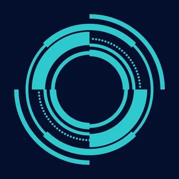 Sci fi circle frame modern user interface element Technology futuristic 库存插图