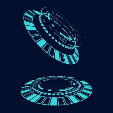 Sci fi circle frame modern user interface element Technology futuristic 库存插图