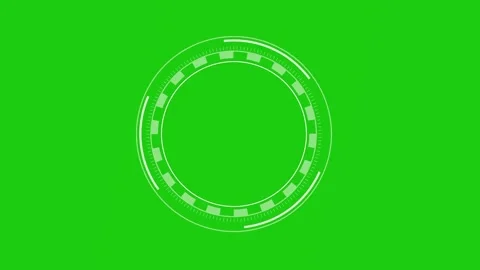 Sci Fi Circle HUD technology. Green screen animation (Chroma key) Stock Footage 292588758