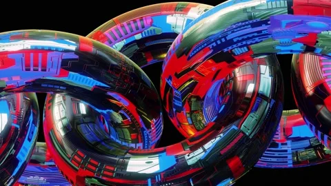 Sci Fi Circuit 4K Stock Footage 151591153