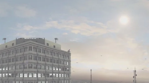 Sci Fi City Stock Footage 119361620