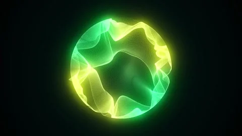 Sci-fi colors sphere with particles. Concept network connection. Frame sphere. Stock-Footage 297956650