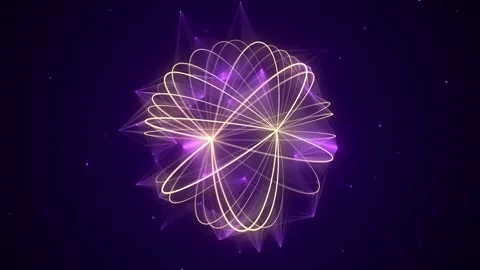 Sci-fi colors sphere with particles. Concept network connection. Frame sphere. Stock-Footage 314109759