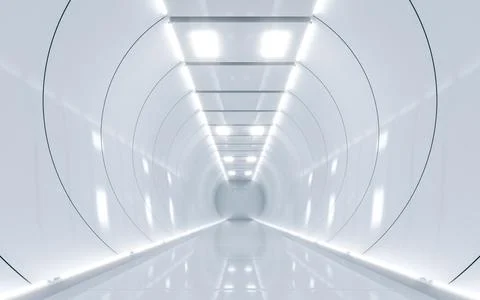 Sci-fi corridor Stock Illustration