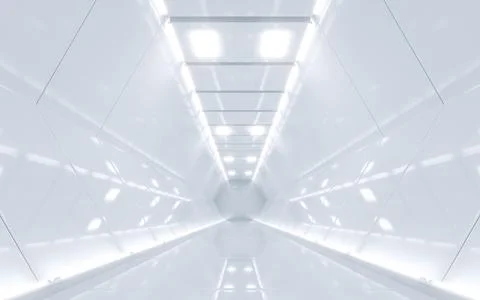 Sci-fi corridor Stock Illustration