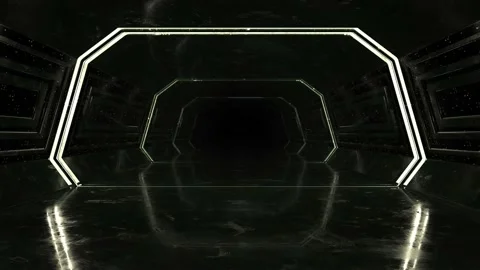 Sci-Fi Corridor Loop Vídeos de archivo 158745811