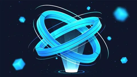 Sci fi dark neuron vector concept Stock Illustration