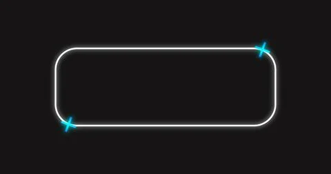 Sci-fi designed neon HUD lower third. HUD callout titles with copy space. F.. Stock Illustration