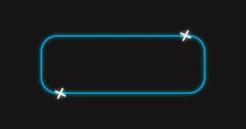 Sci-fi designed neon HUD lower third. HUD callout titles with copy space. F.. Stock Illustration