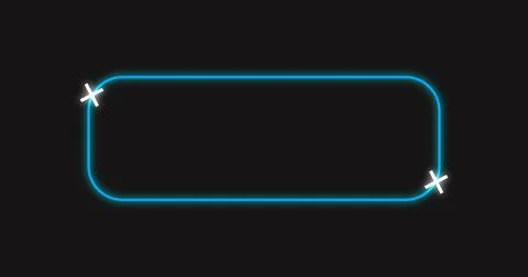Sci-fi designed neon HUD lower third. HUD callout titles with copy space. F.. Stock Illustration