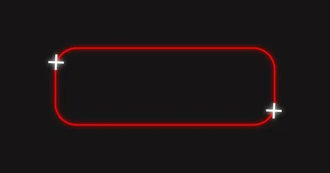 Sci-fi designed neon HUD lower third. HUD callout titles with copy space. F.. Stock Illustration