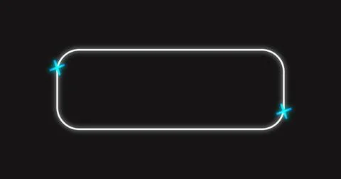 Sci-fi designed neon HUD lower third. HUD callout titles with copy space. F.. Stock Illustration