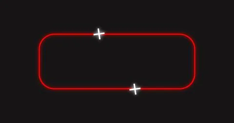 Sci-fi designed neon HUD lower third. HUD callout titles with copy space. F.. Stock Illustration