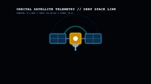 Sci-Fi Digital Loading Screen: Abstract Timeline and Futuristic Data Interf.. Stock Footage 343285038