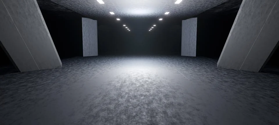 Sci-Fi Digital Technology Structure Space Advanced Night with Dark Slate Gray 库存插图