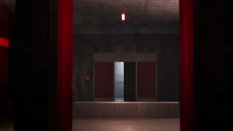 Sci Fi Doors Opening Stock Footage 317464838