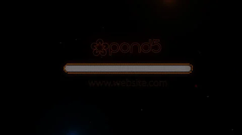 Sci-Fi Electrical Digital Progress Loading Bar Logo Reveal Stock After Effects