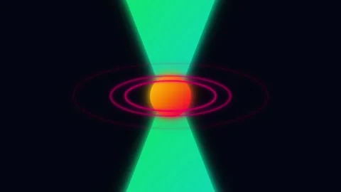 Sci-Fi Energy Beam Atomic Laser Radiation Effect Stock Footage 341845063