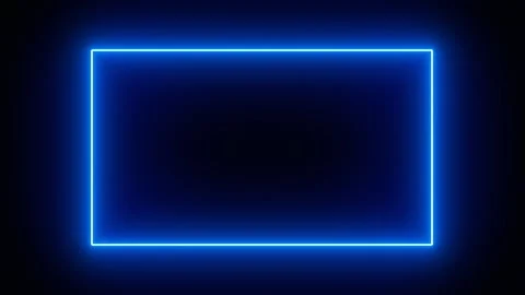 Sci-fi energy frames rectangular shapes of blue neon and plasma Stock Footage 258064417