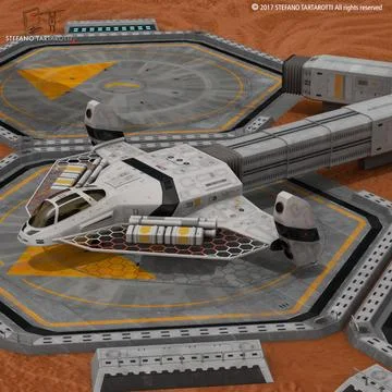 Sci-fi exploration flyer 3D Model
