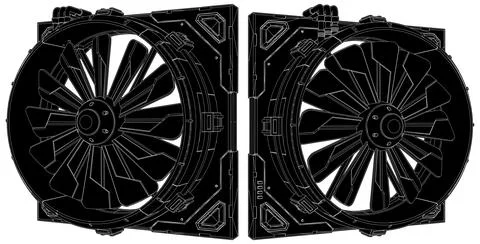 Sci-Fi Fan Vector 02 Stock Illustration