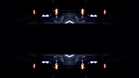 Sci-fi fantasy inception effect over highway Stock Footage 97069160