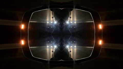 Sci-fi fantasy inception effect over German highway at night Stock Footage 97069185