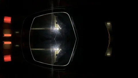 Sci-fi fantasy inception effect over German highway at night Stock Footage 97069199