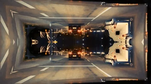 Sci-fi fantasy inception effect over Stock Footage 97069254