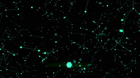 Sci-fi flight through frantic stream of connecting hexagons. 스톡 동영상 64216364