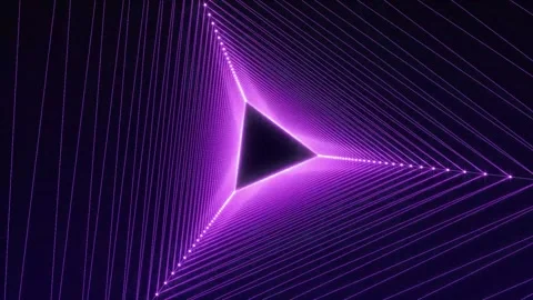 Sci-fi flight through hi-tech technology tunnel. Glow line form pattern lik.. Stock Footage 280454513