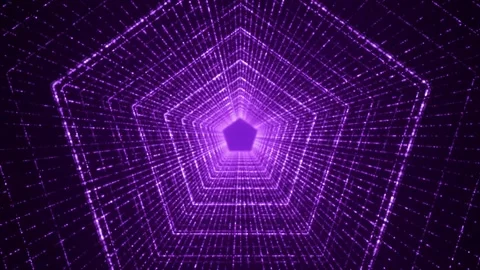 Sci-fi flight through hi-tech technology tunnel. Glow line form pattern lik.. 스톡 동영상 280454535