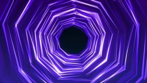 Sci-fi flight through hi-tech technology tunnel. Glow line form pattern lik.. Stock Footage 280454572