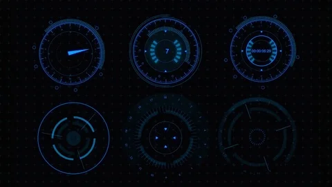Sci fi futuristic user interface. HUD Stock Footage 84924053