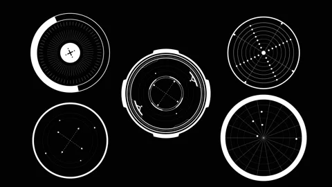 Sci fi futuristic user interface HUD Technology abstract background Stock Footage 148397121