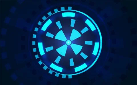 Sci fi futuristic user interface HUD Illustrazione stock