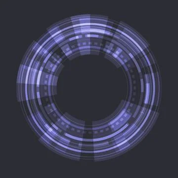 Sci fi Futuristic User Interface. Vector Ilustración de archivo