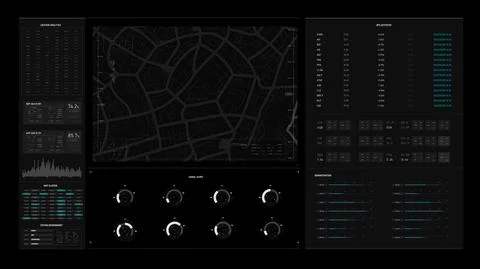 Sci-Fi futuristic user interface hud design panel Stock Illustration