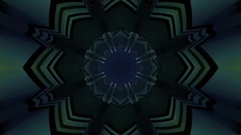 Sci fi gateway with symmetrical pattern 3d illustration Stock Illustration