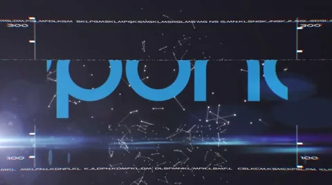 Sci-Fi Glitch Logo After Effects stock